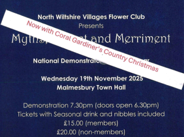 North Wiltshire Villages Flower Club - Myths, Mincet & Merriment